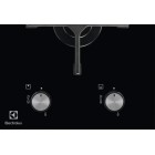 Electrolux Варильна поверхня газова на склі, 30см, чавун, Доміно, чорний Electrolux Варильна поверхня газова на склі, 30см, чавун, Доміно, чорний