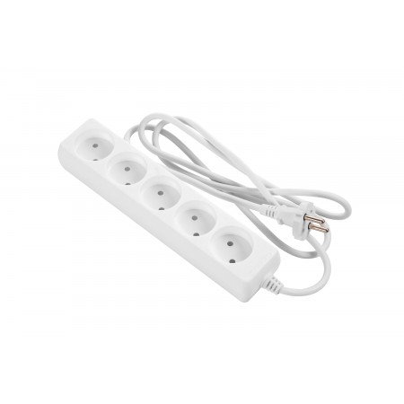 2E Мережевий подовжувач 5XCEE7/17, 2G*1.0мм, 1.5м, white