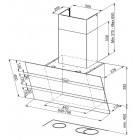 Faber Витяжка похила, 80см, 1219м3г, Steelmax Ev8 Led Wh A80, белий+нерж Faber Витяжка похила, 80см, 1219м3г, Steelmax Ev8 Led Wh A80, белий+нерж