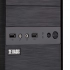 2E Корпус 2E Basis RD863-400 з БЖ ATX400W, 2xUSB2.0, VGA 320мм, mATX, чорний