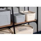 ARDESTO Ящик з кришкою для зберігання 32х21.5х14см, 6л, пластик PP, сірий