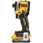 Шурупокрут ударний акумуляторний DeWalt XR Li-Ion 18В безщітковий PowerStack 1х1.7А·год 206Нм 3250об/хв 3800уд/хв кейс і ЗП 0.95кг