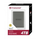 Transcend Портативний SSD 4TB USB 3.2 Gen 2x2 Type-C ESD360C Сірий