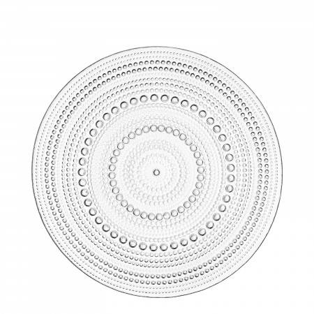 ARDESTO Тарілка Verbena, 24.5см, скло, прозорий