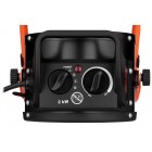 2E Теплова гармата електрична, 2кВт, 20м2, 197 м3/год, керамічний нагр.елемент (PTC), чорний