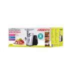 ARDESTO М'ясорубка MGK-2100 - 2100 Вт/2,0кг-хв/4 тертки/томат. соковит./бургер-прес/срібл.+чорн.