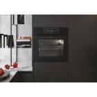 Haier Духова шафа електрична, 70л, A+, дисплей, конвекція, піроліз, телескопічні напрямні, чорний