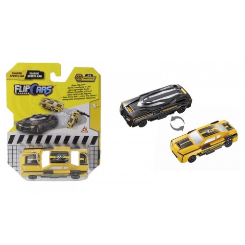 Flip Cars Машинка-трансформер 2 в 1 Чорний спорткар і Класичний спорткар Flip Cars Машинка-трансформер 2 в 1 Чорний спорткар і Класичний спорткар