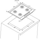 Candy Варильна поверхня газова, 60см, чавун, конфорка з подвійним рядом полум'я, чорний Candy Варильна поверхня газова, 60см, чавун, конфорка з подвійним рядом полум'я, чорний