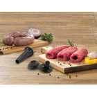 Gorenje М'ясорубка, 1600Вт, 2,2кг/хв, 2 решітки, пластик+метал, чорний