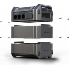 Segway Комплект Портативна електростанція CUBE 2000, 2584 Вт заг (R-Drive 4400 Вт), 2048 Вт/год, IPX3, BT, розширення ємності, швидка зарядка + портативна сонячна панель 400 Вт