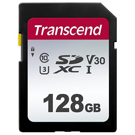 Transcend SDXC/SDHC 300S[Карта пам'яті SD 128GB C10 UHS-I R1