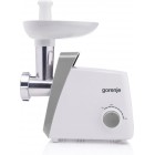 Gorenje М'ясорубка, 1600Вт, 2,2кг/хв, 2 решітки, пластик, білий
