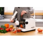 ARDESTO М'ясорубка, 1750Вт, продук.-2 кг/хв, 3 решітки + для ковб., кеббе, 4 терки,насадка для томатів, пластик, біло-сріблястий