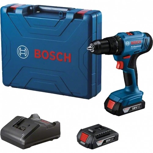Bosch Шурупокрут-дриль ударний акумуляторний GSB 183-LI 18В 2х2А·год 21-56Нм 374-1815об·хв кейс 1.2кг Bosch Шурупокрут-дриль ударний акумуляторний GSB 183-LI 18В 2х2А·год 21-56Нм 374-1815об·хв кейс 1.2кг