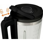 Блендер Gorenje стаціонарний 1400Вт, чаша-1750мл, додаткові ємкості, кавомолка, кришення льоду, приготування супу, імпульсний режим, метал