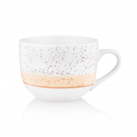 ARDESTO Чашка Siena, 500мл, порцеляна, біло-жовтий