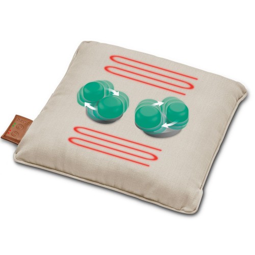 Beurer Масажная подушка для плечей, шеи, спины, ног, литий-ионный аккум., сменный чехол, вес - 1,85кг, бежевый Beurer Масажная подушка для плечей, шеи, спины, ног, литий-ионный аккум., сменный чехол, вес - 1,85кг, бежевый