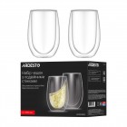 ARDESTO Набір чашок з подвійними стінками, 350мл, 2шт, боросилікатне скло, прозорий ARDESTO Набір чашок з подвійними стінками, 350мл, 2шт, боросилікатне скло, прозорий