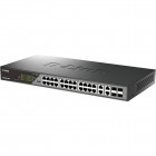 D-Link Комутатор DSS-200G-28MP 24xGE PoE, 4xSFP/GE, 370W, Некерований D-Link Комутатор DSS-200G-28MP 24xGE PoE, 4xSFP/GE, 370W, Некерований