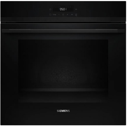 Духова шафа Siemens електрична, 76л, A, дисплей, конвекція, телескопічні направляючі, soft closing, чорний