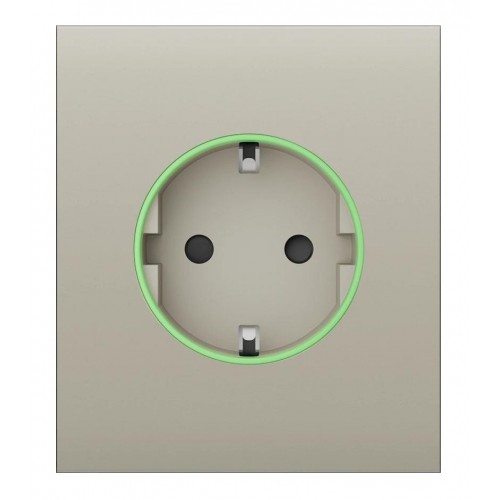 Ajax Центральна панель для вбудованої розетки CenterCover for Outlet smart, Jeweler, бездротова, ivory