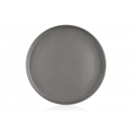 ARDESTO Тарілка обідня Trento, 26,5 см, сіра, кераміка