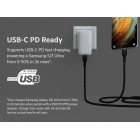 Belkin Кабель USB-С - USB-C плетений, силіконовий, з ремінцем на магніті, 1м, чорний Belkin Кабель USB-С - USB-C плетений, силіконовий, з ремінцем на магніті, 1м, чорний