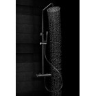 Deante Душова система Arnika зі змішувачем для душу, душ - 1 функц., кріпл. - на стійці, чорний