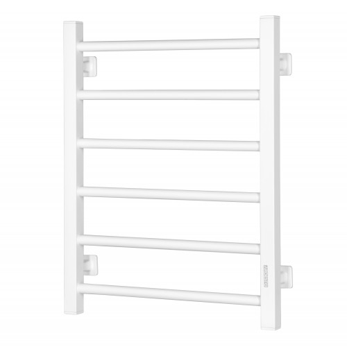 Рушникосушка Ardesto електрична EKO, 480x600мм, кнопка, сталь, ліве підключення, білий Рушникосушка Ardesto електрична EKO, 480x600мм, кнопка, сталь, ліве підключення, білий
