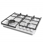 Gorenje Варильна поверхня газова на склі, 60см, чавун, білий Gorenje Варильна поверхня газова на склі, 60см, чавун, білий