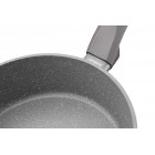 ARDESTO Сковорідка Gemini Gourmet з кришкою 28 см, сірий мармур, алюміній