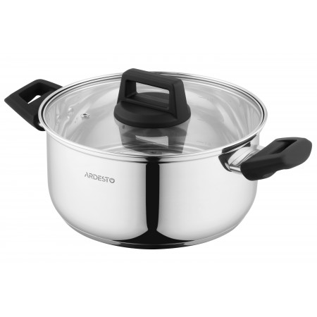 ARDESTO Каструля Gemini, скляна кришка, 3.8 л, нержавіюча ст