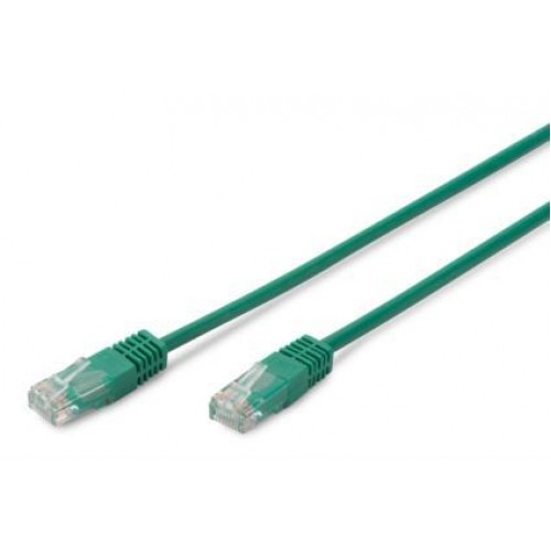 Digitus CAT 5e UTP, 2м, AWG 26/7, PVC, зелений Digitus CAT 5e UTP, 2м, AWG 26/7, PVC, зелений