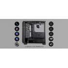 SilverStone Корпус FARA FA312Z-BG, без БЖ, 2xUSB3.0, 2x140mm ARGB fan, TG Side Panel, mATX, Black