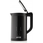 Gorenje Електрочайник 1.7л, подвійні стінки, LED дисплей, Strix контроль, чорний Gorenje Електрочайник 1.7л, подвійні стінки, LED дисплей, Strix контроль, чорний