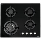 Cata Варильна поверхня газова на склі, 60см, чавун, CCI 6031 BK, чорний