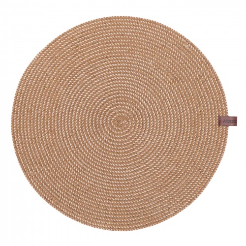 ARDESTO Килимок сервірувальний, 38см, поліестер, паперовий шпагат, кругла, зелений світлий