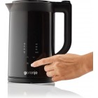 Gorenje Електрочайник 1.7л, подвійні стінки, LED дисплей, Strix контроль, чорний Gorenje Електрочайник 1.7л, подвійні стінки, LED дисплей, Strix контроль, чорний