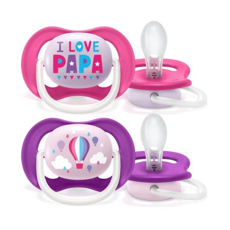 Avent Пустушка Avent Ultra Air I love 6-18міс, ортодонтична,