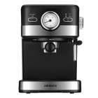 ARDESTO Кавоварка рожкова 1.5л, мелена, ручний капучинатор, чорно-сріблястий ARDESTO Кавоварка рожкова 1.5л, мелена, ручний капучинатор, чорно-сріблястий