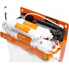 Фільтр зворотного осмосу Ecosoft Absolute з мінералізатором та помпою на станині, мембрана 75gpd DuPont, дренаж 1:1