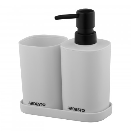 Набір для ванної кімнати Ardesto Vigor 380мл, 3 предмети, по