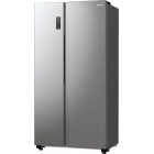 Gorenje Холодильник SBS 179х67х92см, 2 двері, 356( 191)л, А++, NF+, Інв. , зона св-ті, зовн. диспл, матовий сірий