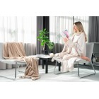 ARDESTO Плед Flannel, 160х200см, айворі, 100% поліестер ARDESTO Плед Flannel, 160х200см, айворі, 100% поліестер