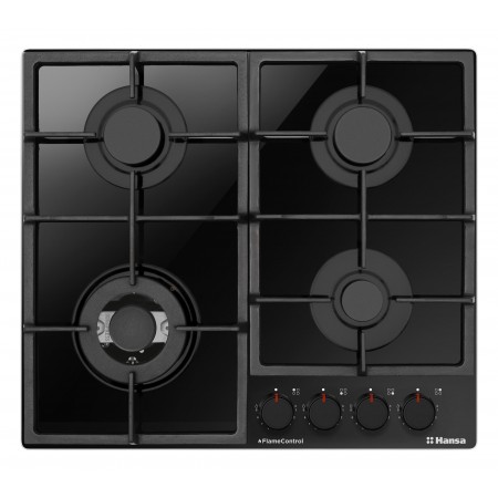 Hansa Варильна поверхня газова, 59см, чавун, чорний