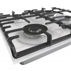 Gorenje Варильна поверхня газова на склі, 60см, чавун, білий Gorenje Варильна поверхня газова на склі, 60см, чавун, білий