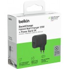 Belkin Зарядний пристрій мережевий 25Вт USB-С PD, PowerBank 5000мА·год, кабель USB-C > USB-C, 1м, чорний