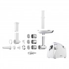 ARDESTO М'ясорубка, 2000Вт, продук.-1.9кг/хв, 3 решітки + для ковб., кеббе, 3 терки, пластик, біло-сріблястий ARDESTO М'ясорубка, 2000Вт, продук.-1.9кг/хв, 3 решітки + для ковб., кеббе, 3 терки, пластик, біло-сріблястий