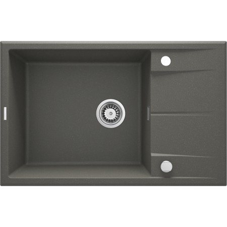 Deante Мийка кухонна Eridan, граніт, прямокут., з крилом, 78